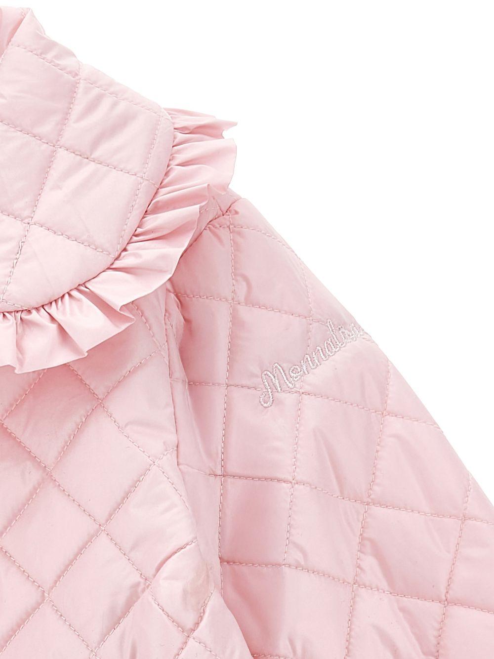Giubbino per neonata Monnalisa rosa con design trapuntato - Rubino Kids