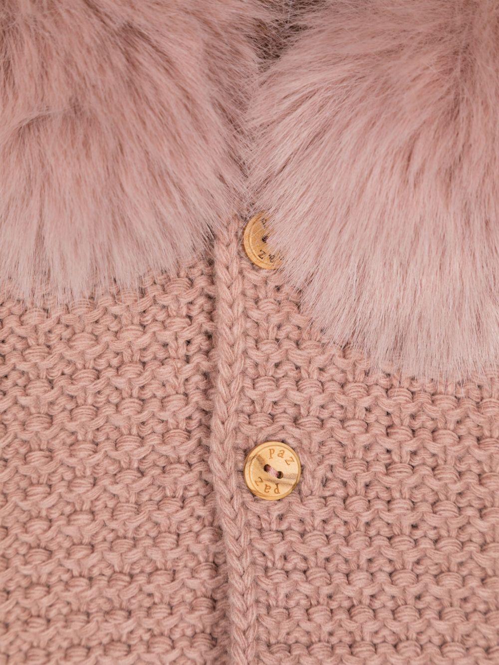 Giubbino per neonata PaZ RODRIGUEZ rosa con cappuccio - Rubino Kids