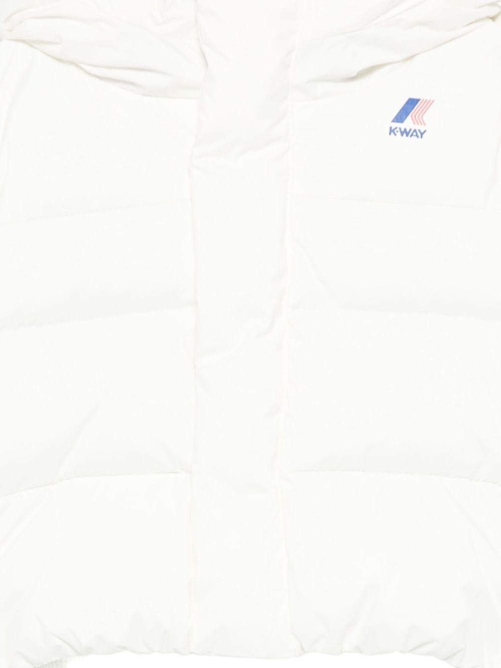 Giubbino per neonati K - Way Kids bianco con design trapuntato - Rubino Kids