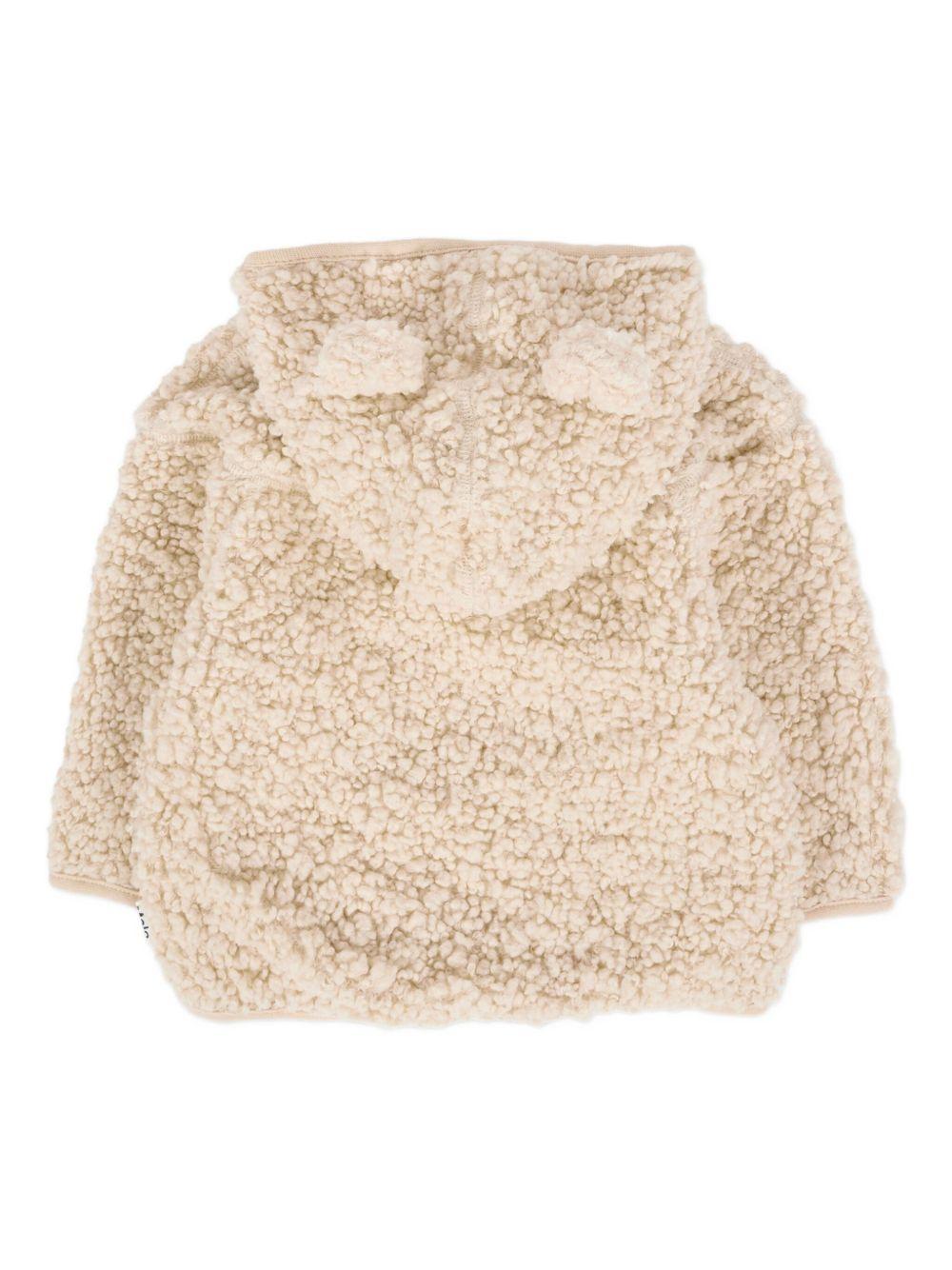 Giubbino per neonati Molo beige con texture Teddy Bear - Rubino Kids