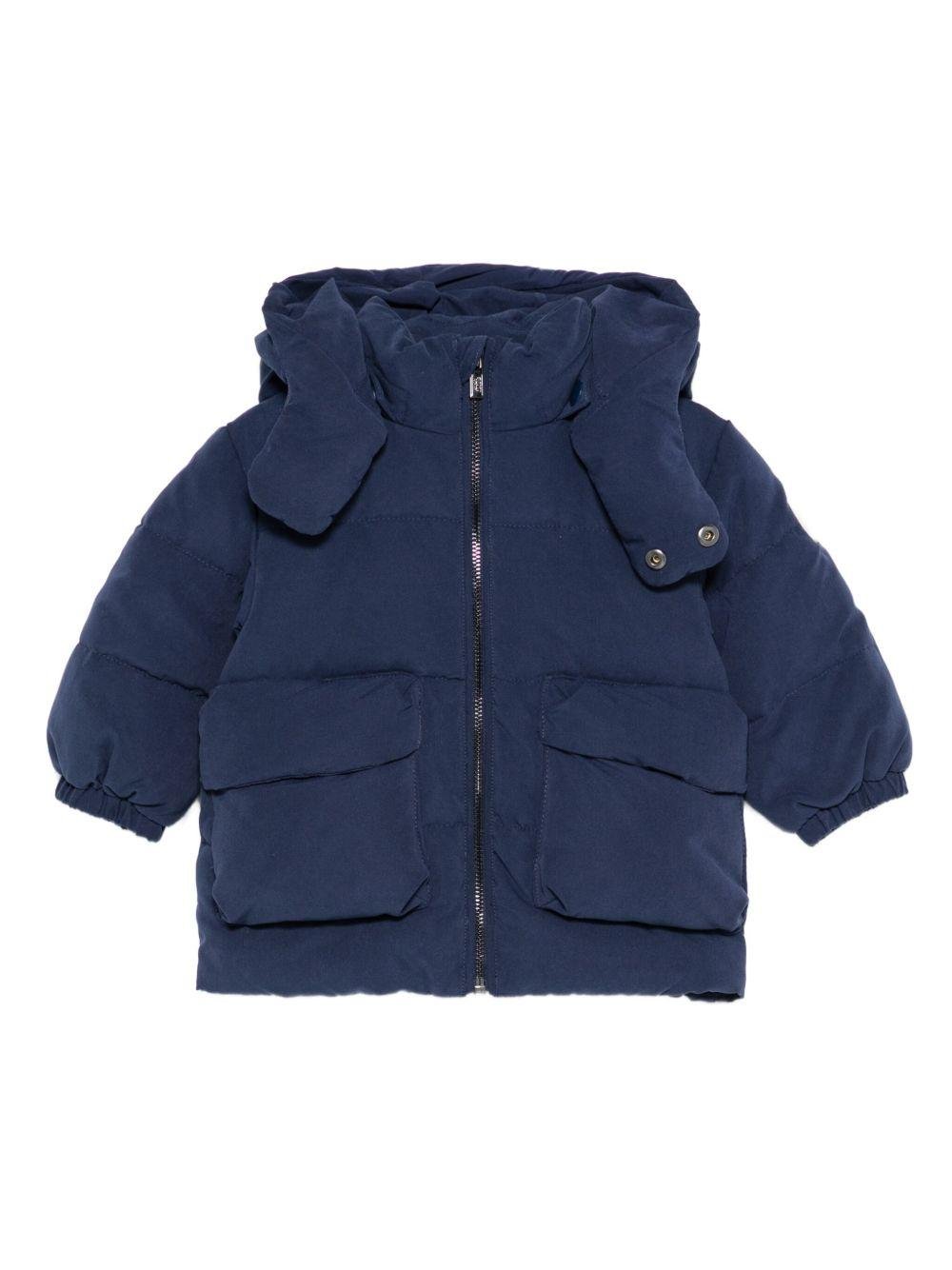 Giubbino per neonato Emporio Armani Kids blu con design imbottito - Rubino Kids