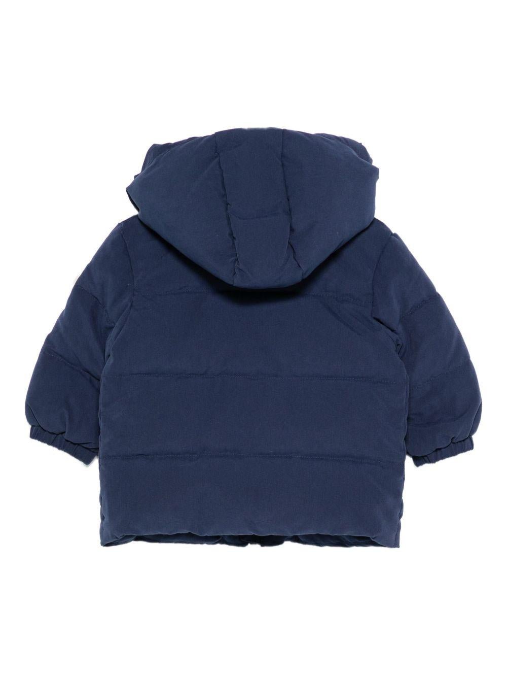 Giubbino per neonato Emporio Armani Kids blu con design imbottito - Rubino Kids