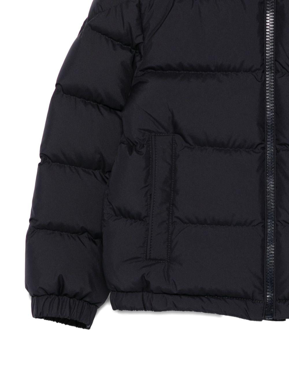 Giubbino Taidu per bambino Moncler Enfant blu con design trapuntato - Rubino Kids