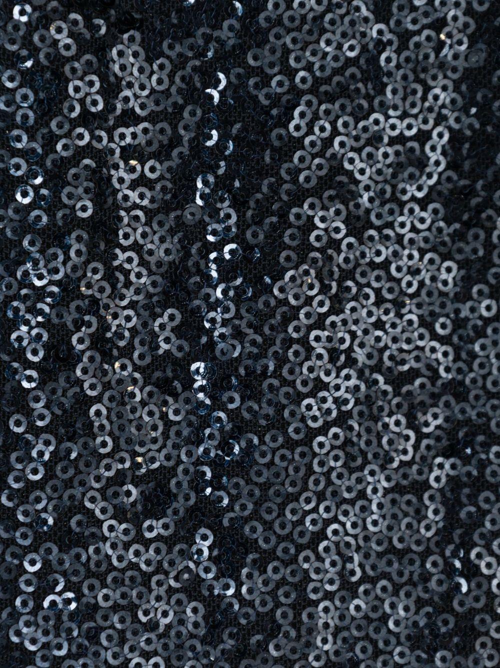 Gonna con paillettes per bambina Balmain Kids blu con bottoni - Rubino Kids