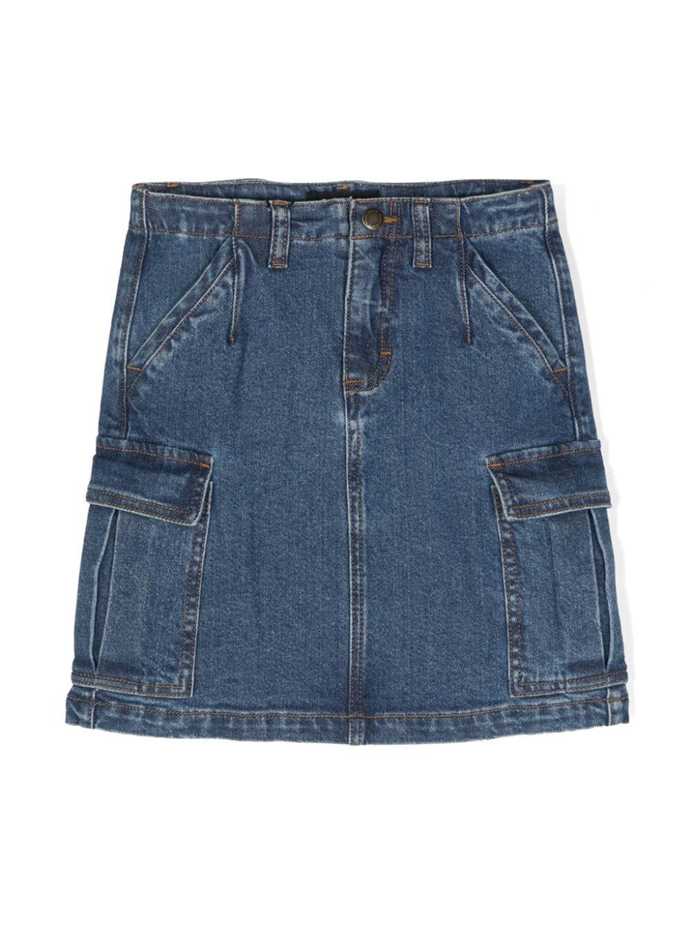 Gonna denim Belli per bambina Molo blu con passanti - Rubino Kids