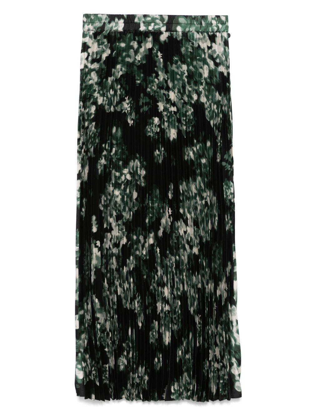 Gonna midi per donna Scotch & Soda verde plissettata - Rubino Kids