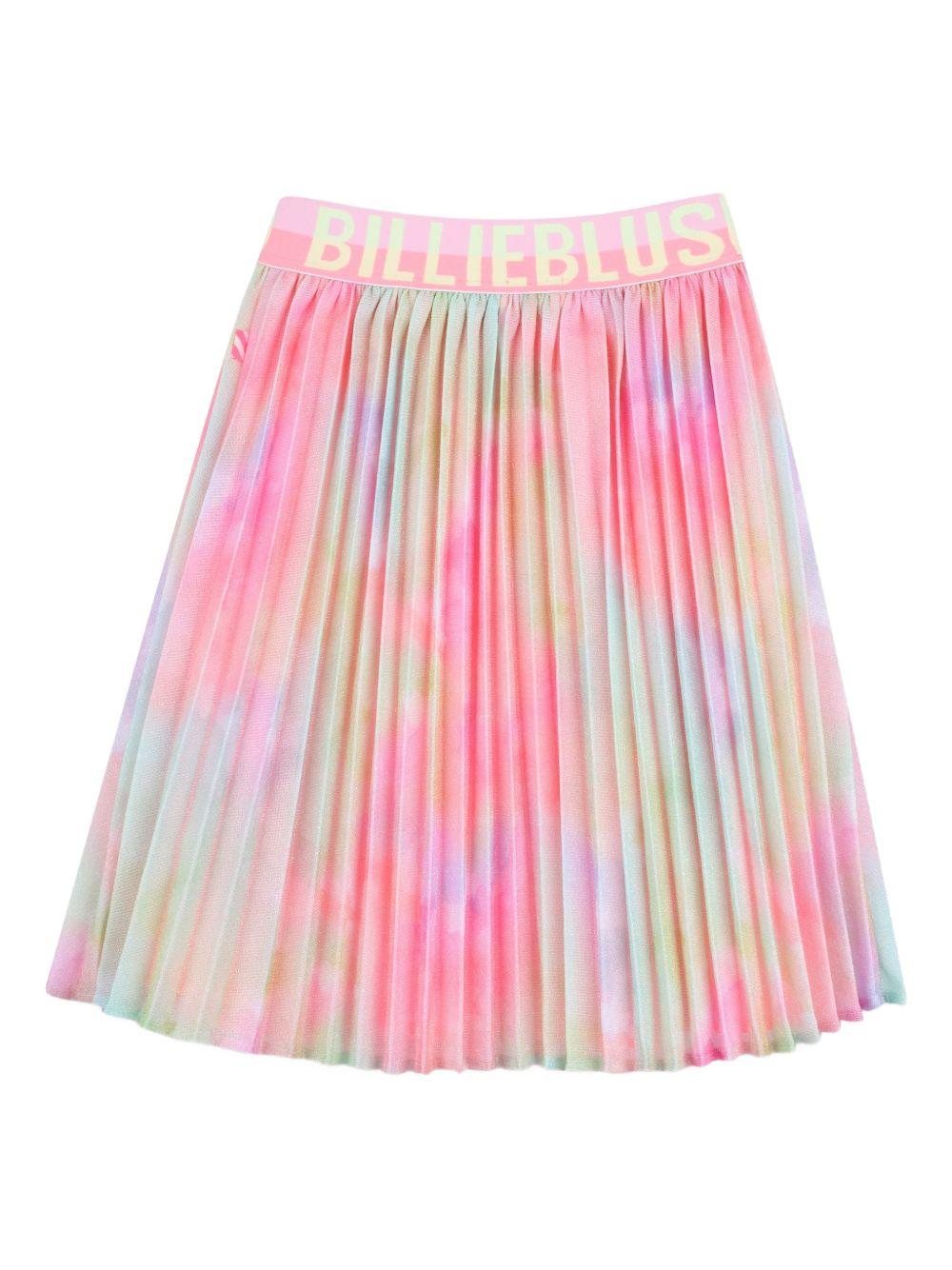 Gonna per bambina Billieblush rosa con design plissettato - Rubino Kids