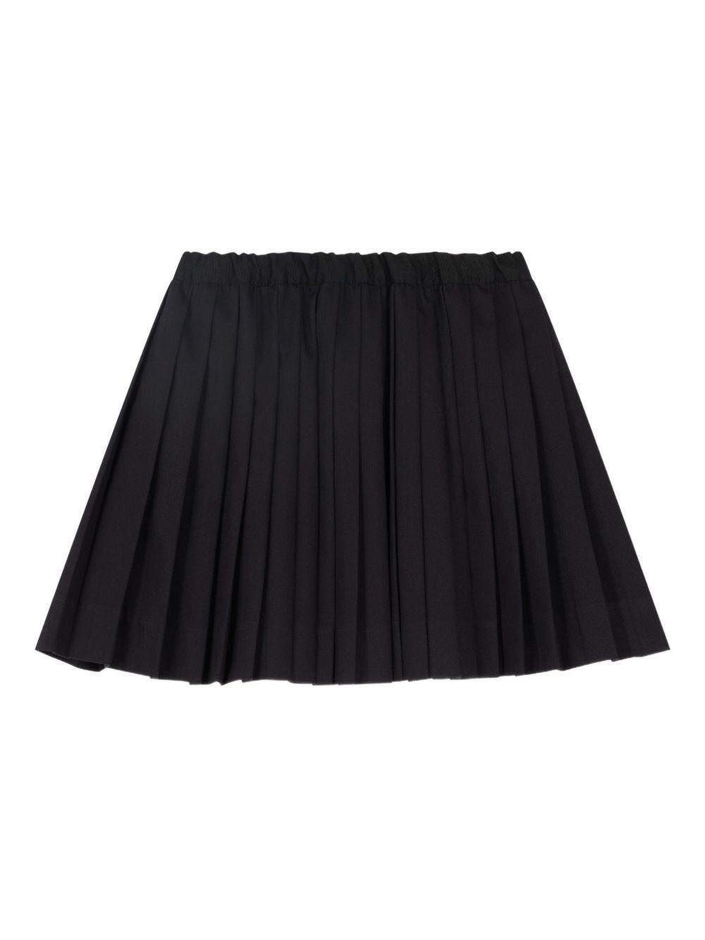 Gonna per bambina Bonpoint nera con design plissettato - Rubino Kids