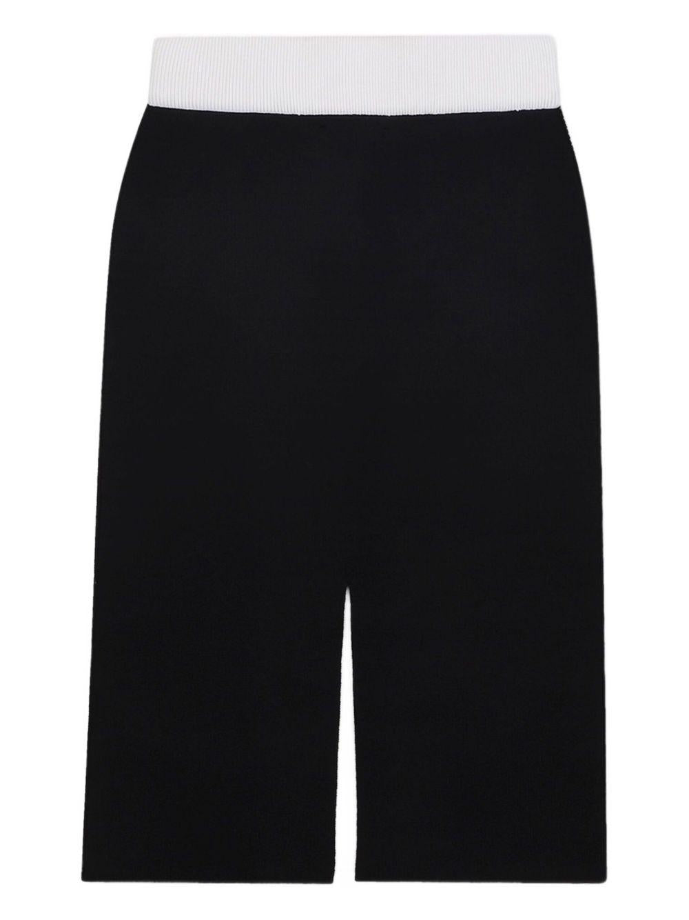 Gonna per bambina DKNY Kids nera con dettaglio logo - Rubino Kids