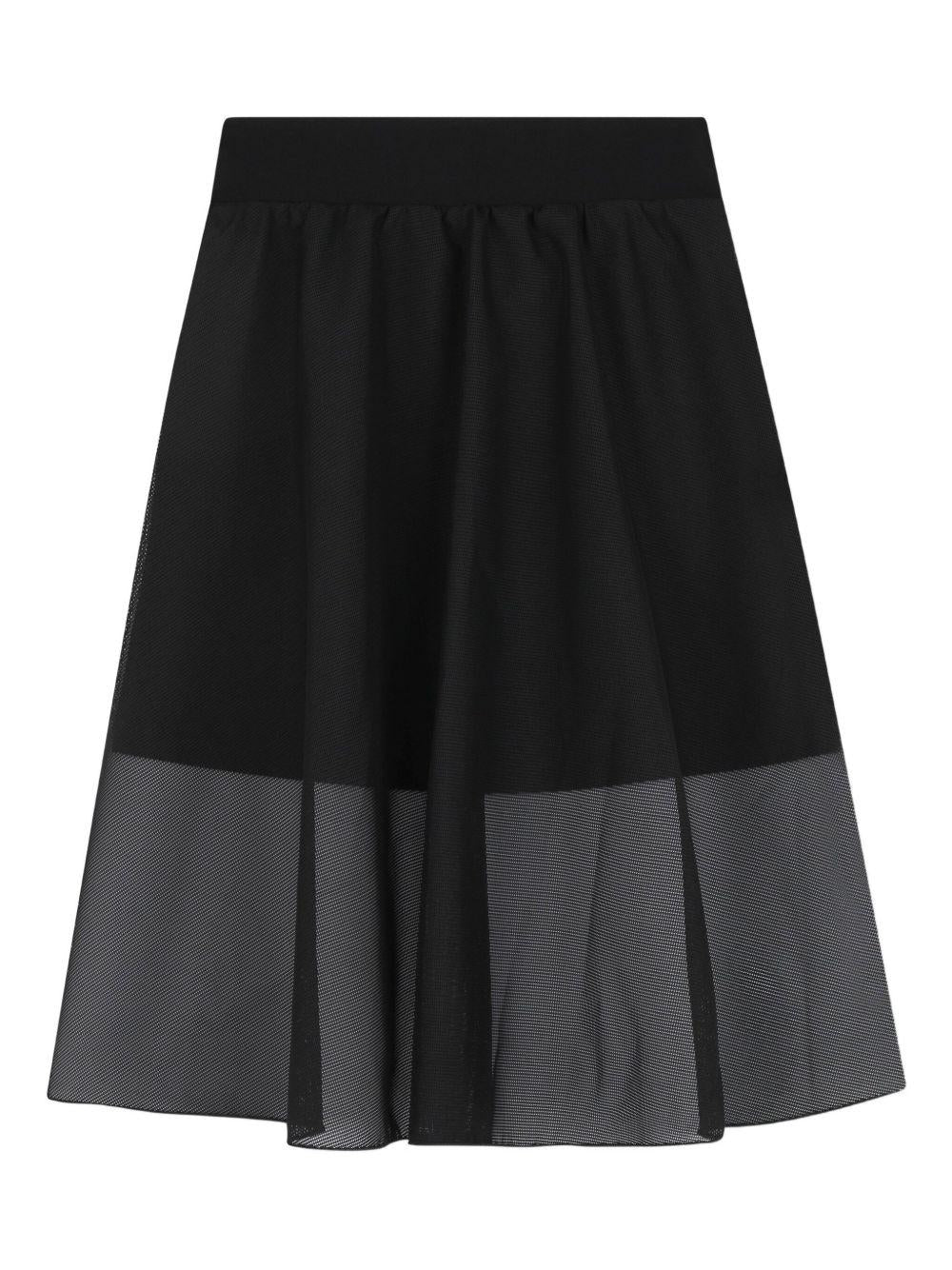 Gonna per bambina DKNY Kids nera con strato in rete - Rubino Kids