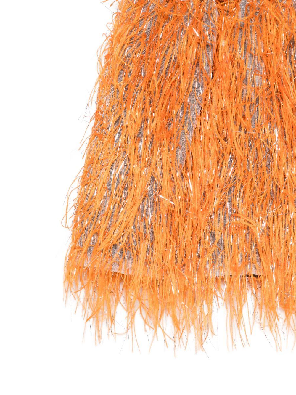 Gonna per bambina Douuod Kids arancione con frange - Rubino Kids