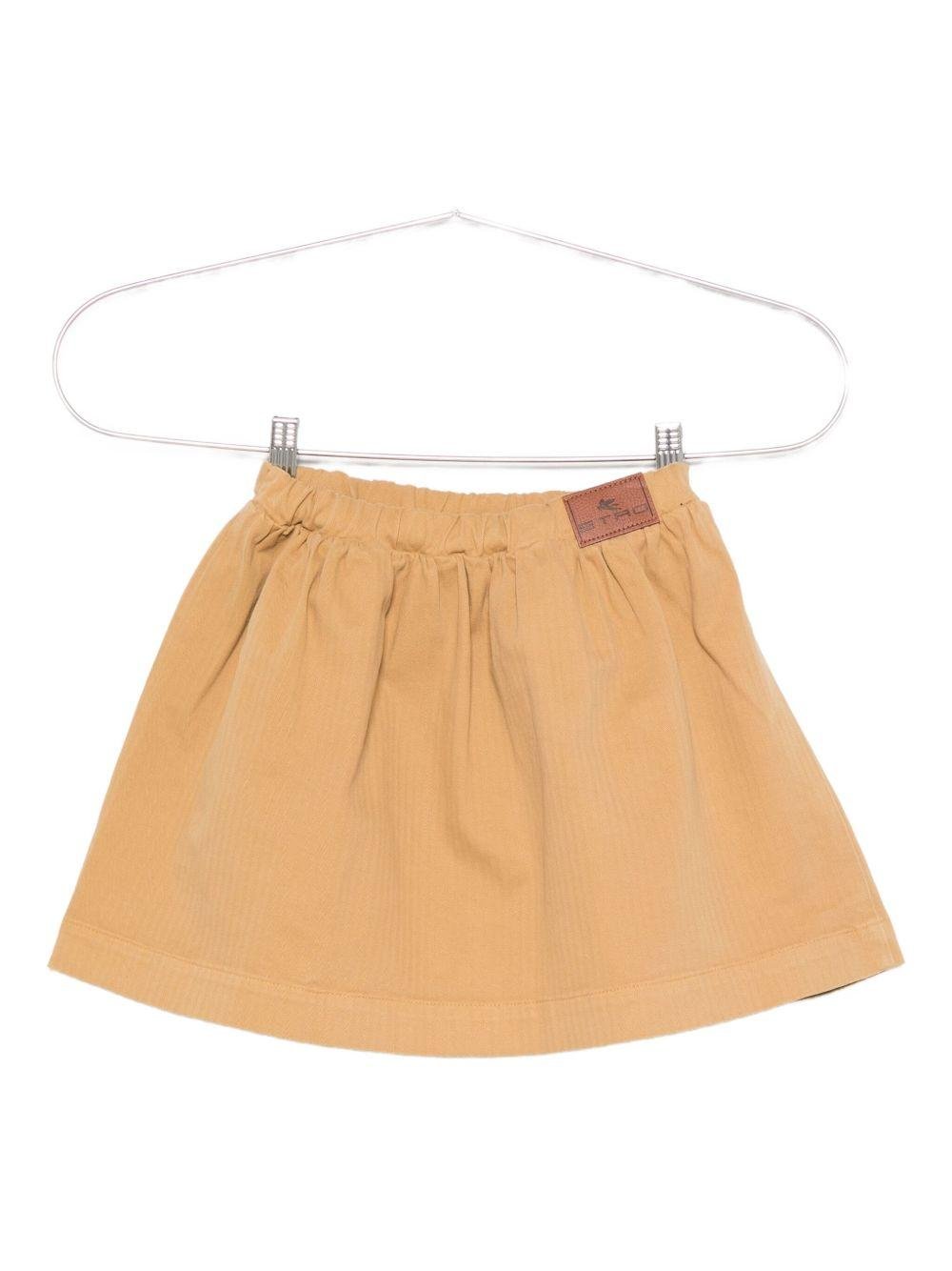 Gonna per bambina ETRO KIDS beige con elastico in vita - Rubino Kids