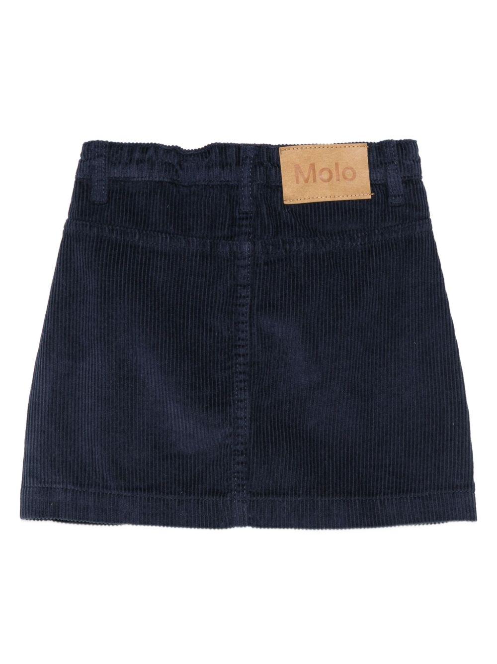 Gonna per bambina Molo blu a coste - Rubino Kids