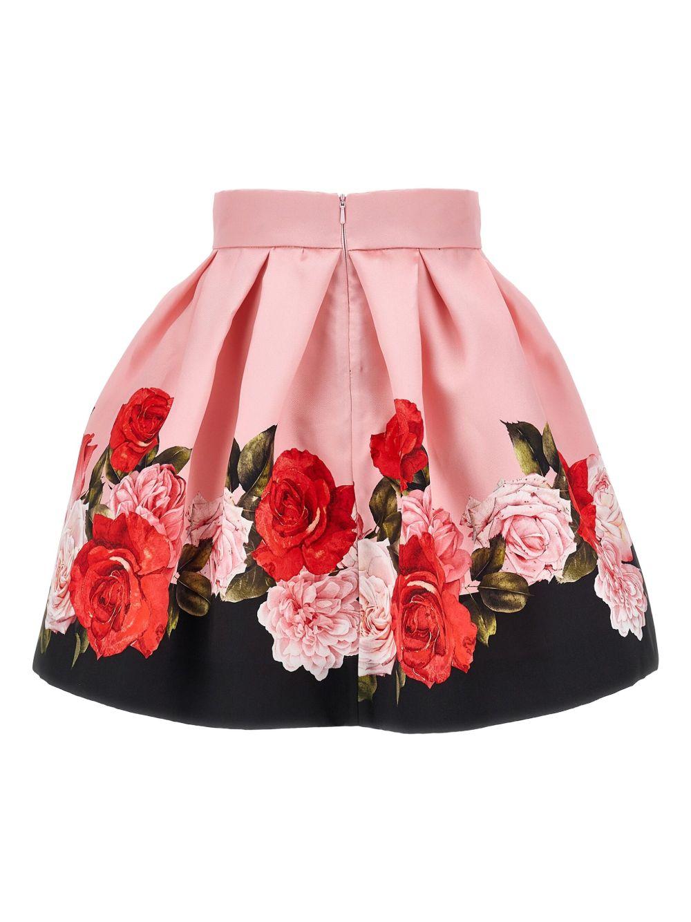 Gonna per bambina Monnalisa rosa con motivo a quadri - Rubino Kids