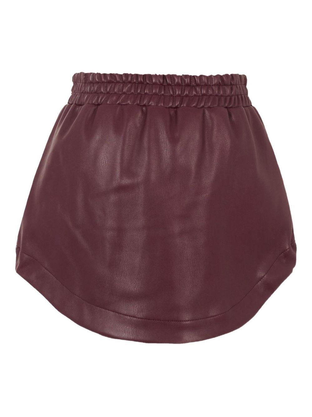 Gonna per bambina MSGM Kids borgogna con vita elasticizzata - Rubino Kids