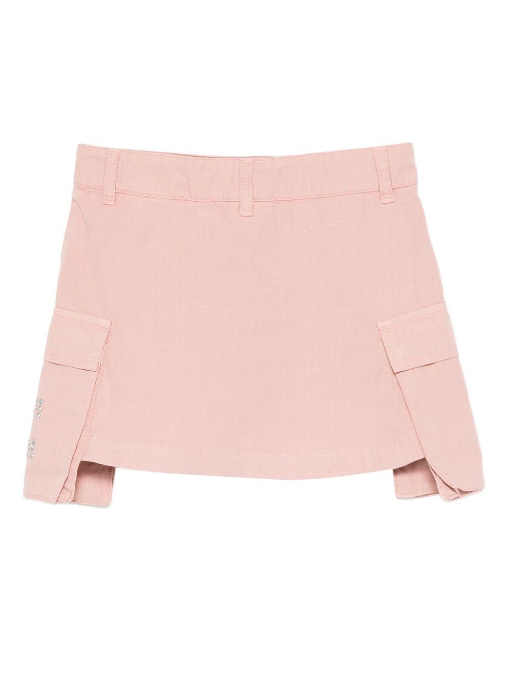 Gonna per bambina Off - White Kids rosa con tasche laterali con patta - Rubino Kids