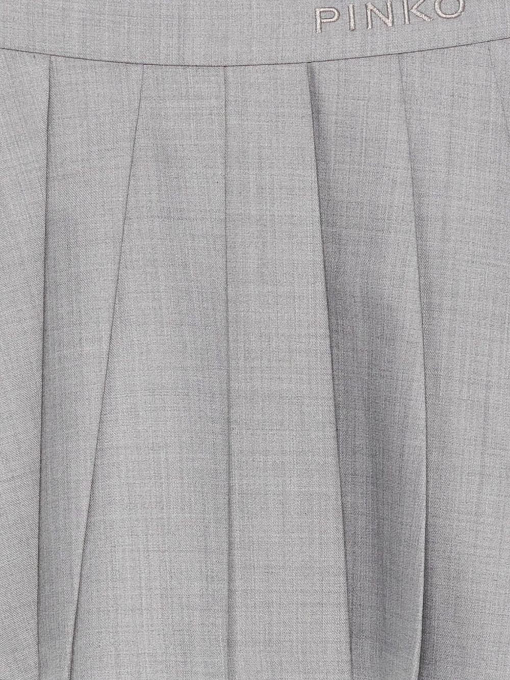 Gonna per bambina Pinko Kids grigia con design plissettato - Rubino Kids