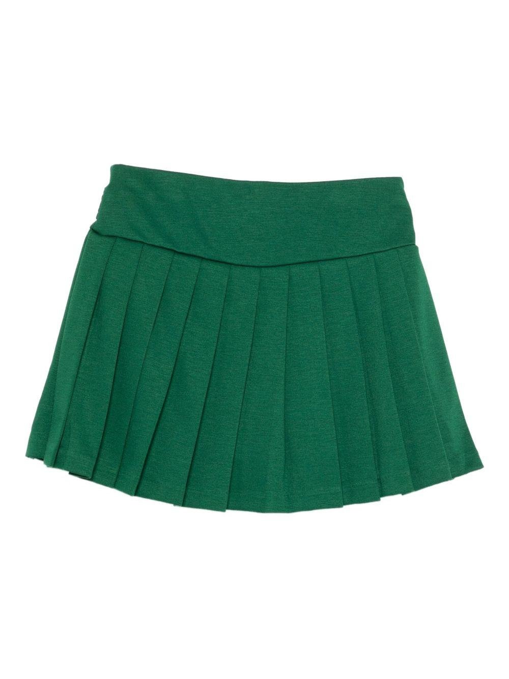 Gonna per bambina Polo Ralph Lauren Kids verde a pannelli plissettati - Rubino Kids