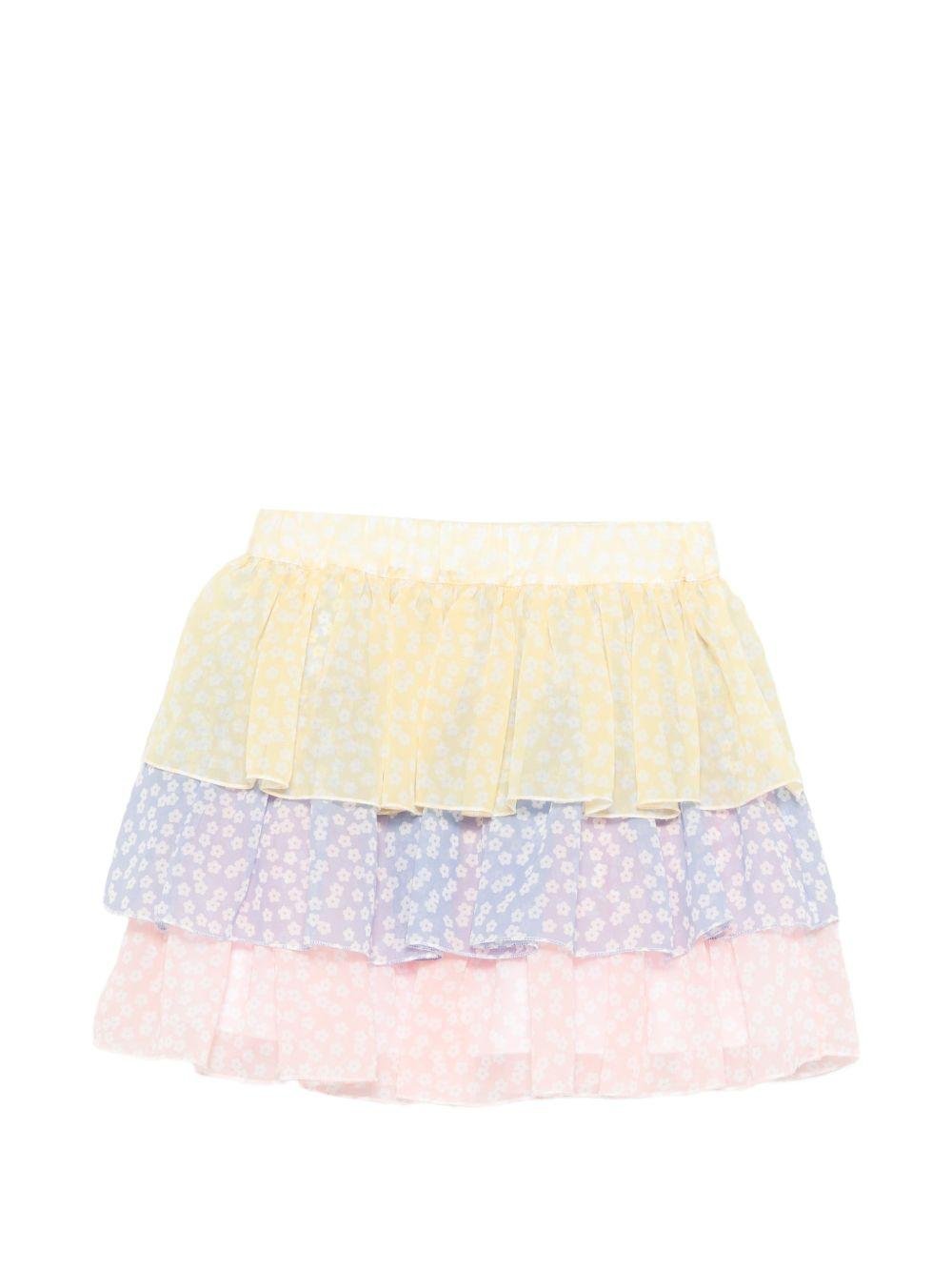 Gonna per bambina Stella McCartney Kids multicolore a fiori - Rubino Kids