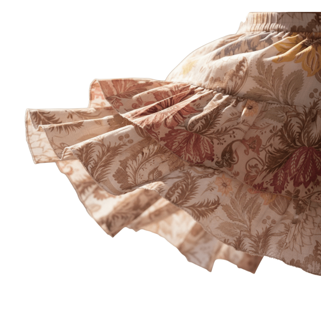 Gonna per bambina Zimmermann Kids multicolore con stampa floreale - Rubino Kids