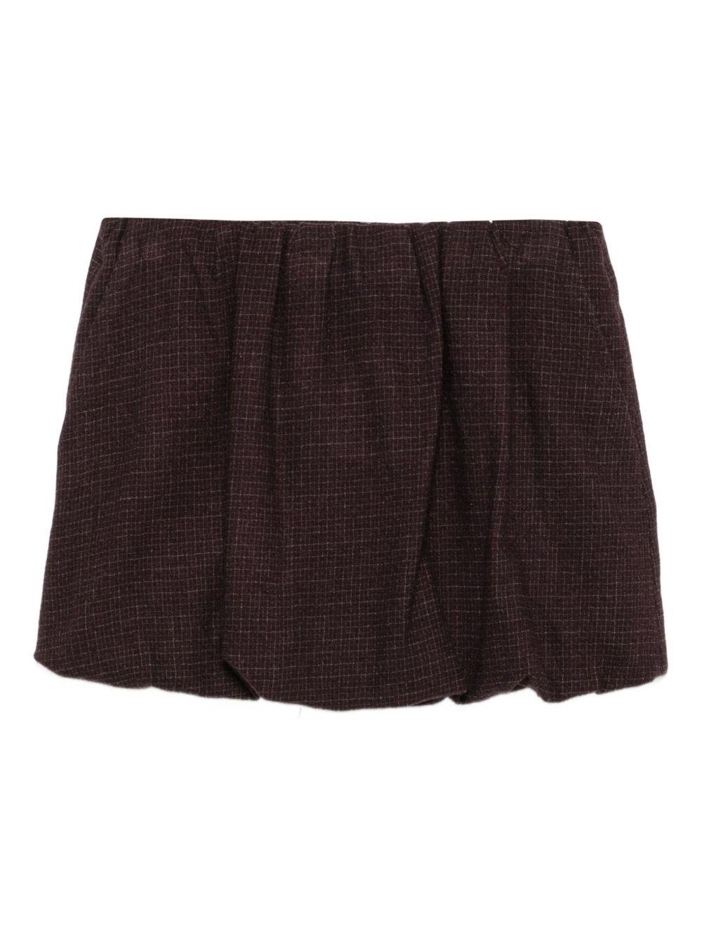 Gonna per donna ALYSI viola con motivo a quadri - Rubino Kids