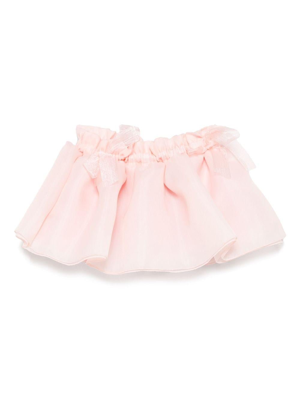 Gonna per neonata A'lapage rosa in organza - Rubino Kids