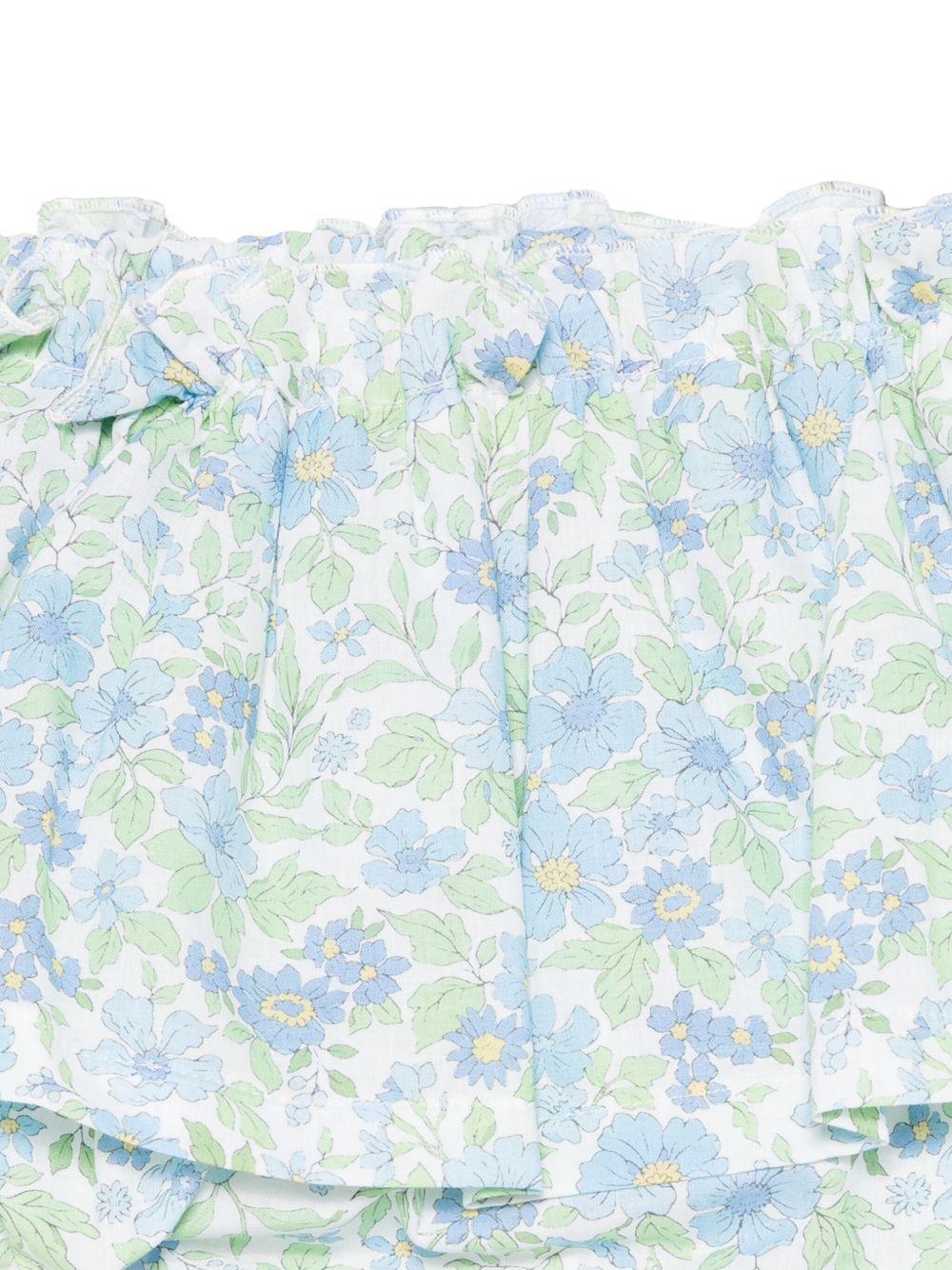 Gonna per neonata Mariella Ferrari azzurro a fiori - Rubino Kids