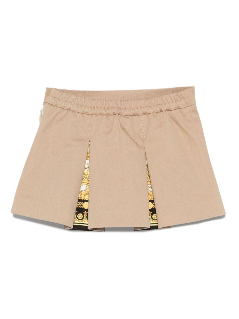Gonna per neonata Versace Kids beige plissettata - Rubino Kids