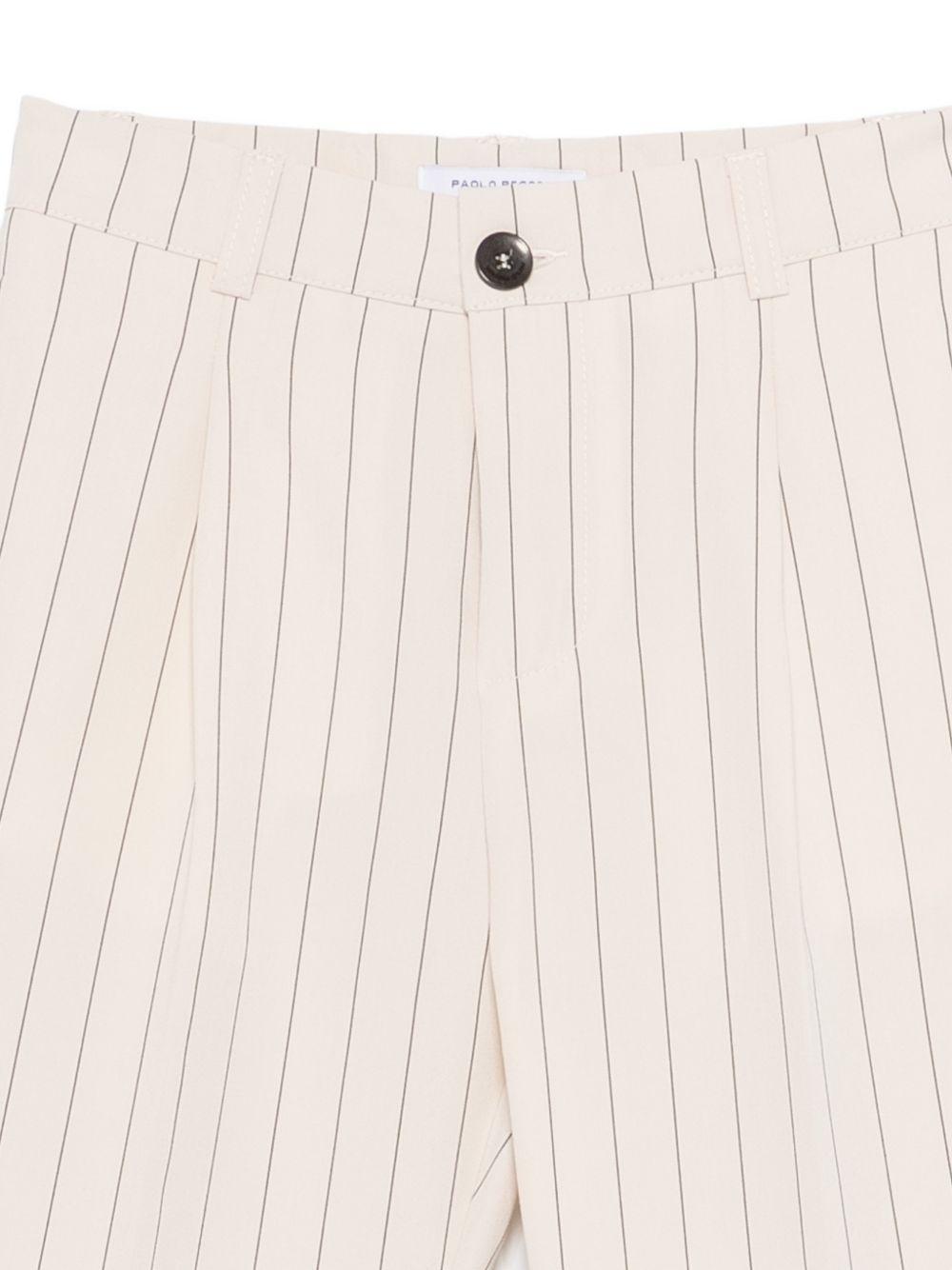 Completo per bambino Paolo Pecora Kids beige monopetto gessato PP4263 SABBIA PAOLO PECORA KIDS