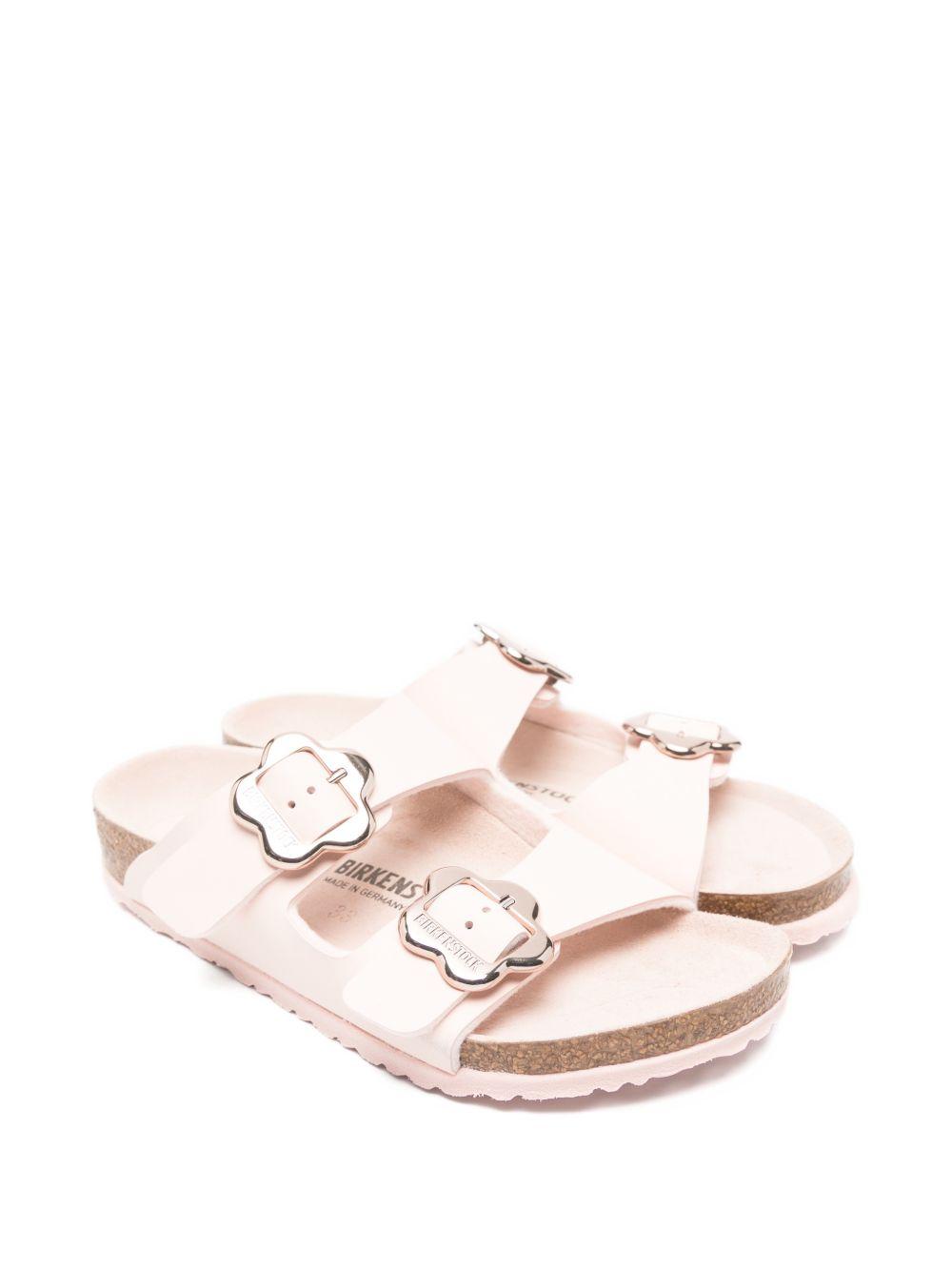 Ciabatte per bambina Birkenstock Kids Arizona Flower rosa con dettagli floreali 1031703 ROSE BIRKENSTOCK