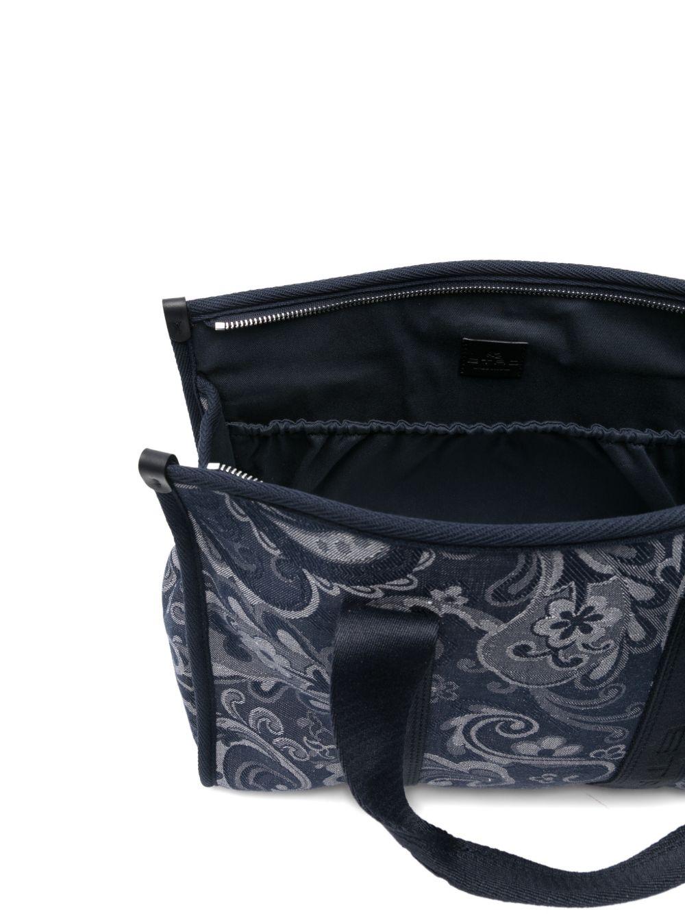 Borsa fasciatoio per neonati Etro Kids blu con stampa paisley GY0Q28 I0308 620 ETRO KIDS