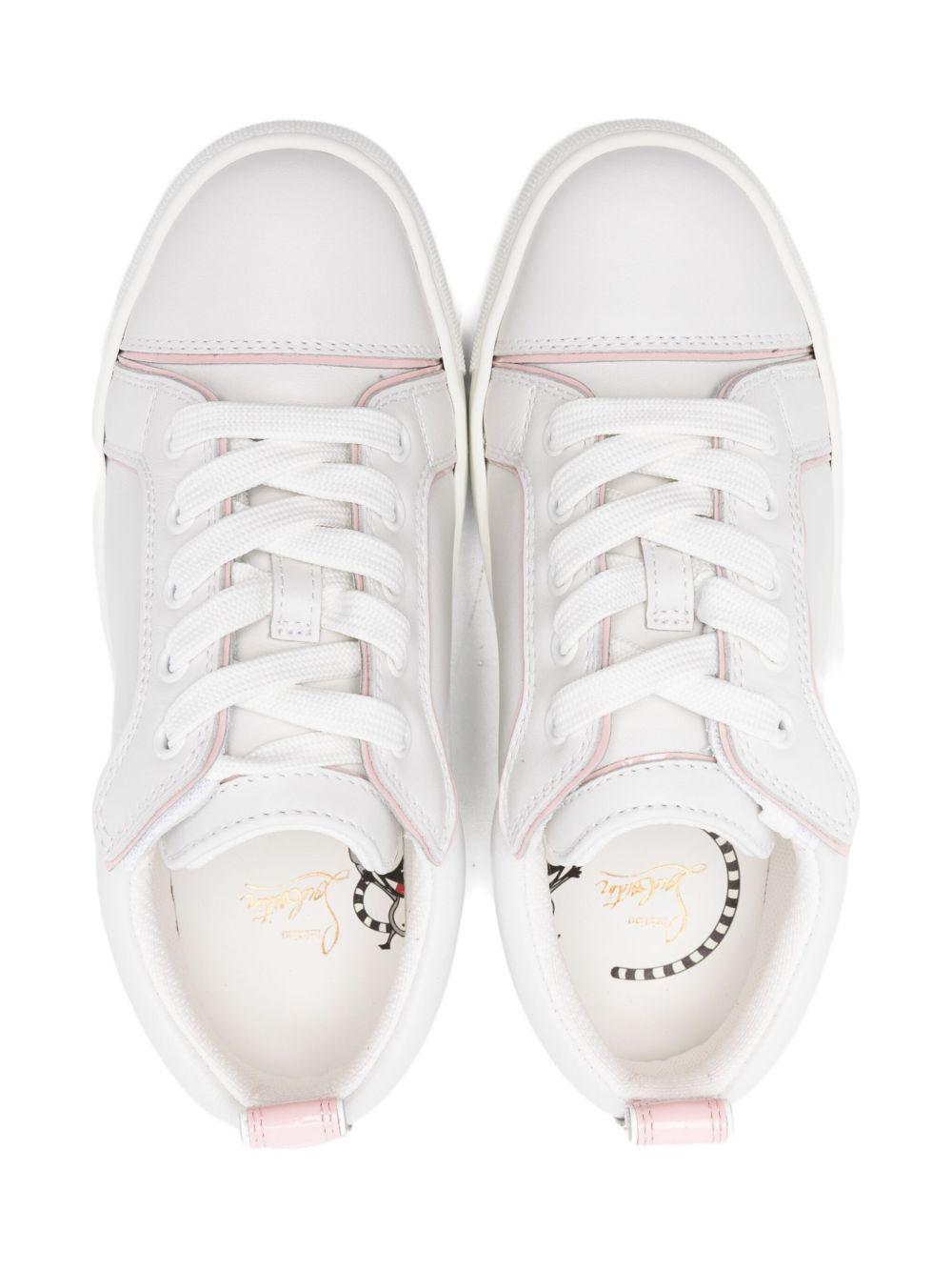 Sneakers Funnyto per bambini Christian Louboutin Kids bianco con inserti 3230558 T558 CHRISTIAN LOUBOUTIN KIDS