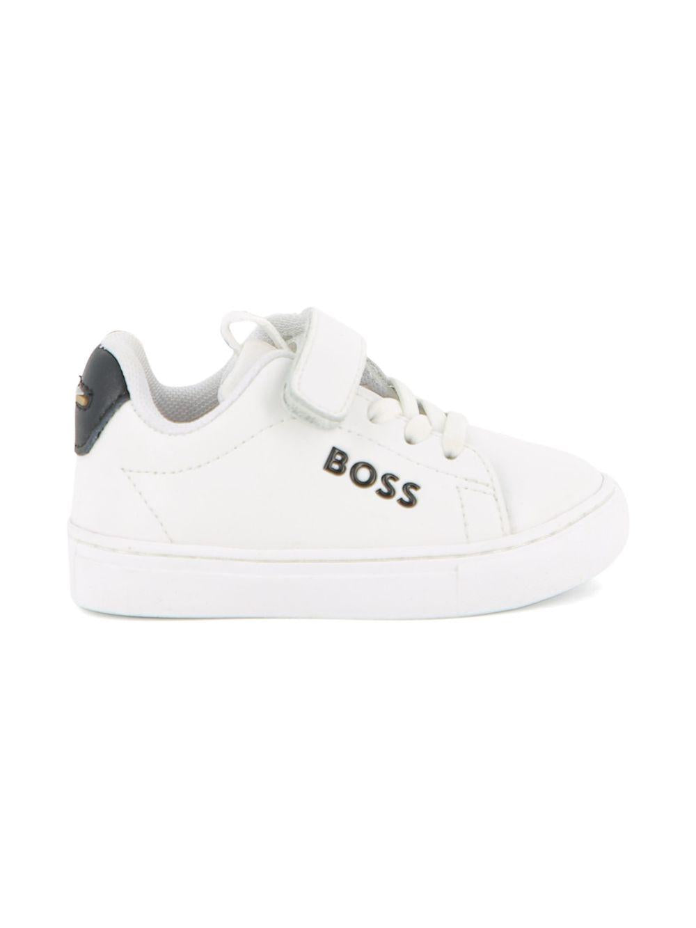 Scarpe per bambino Boss Kids bianche con strappo J52824 10P BOSS KIDS