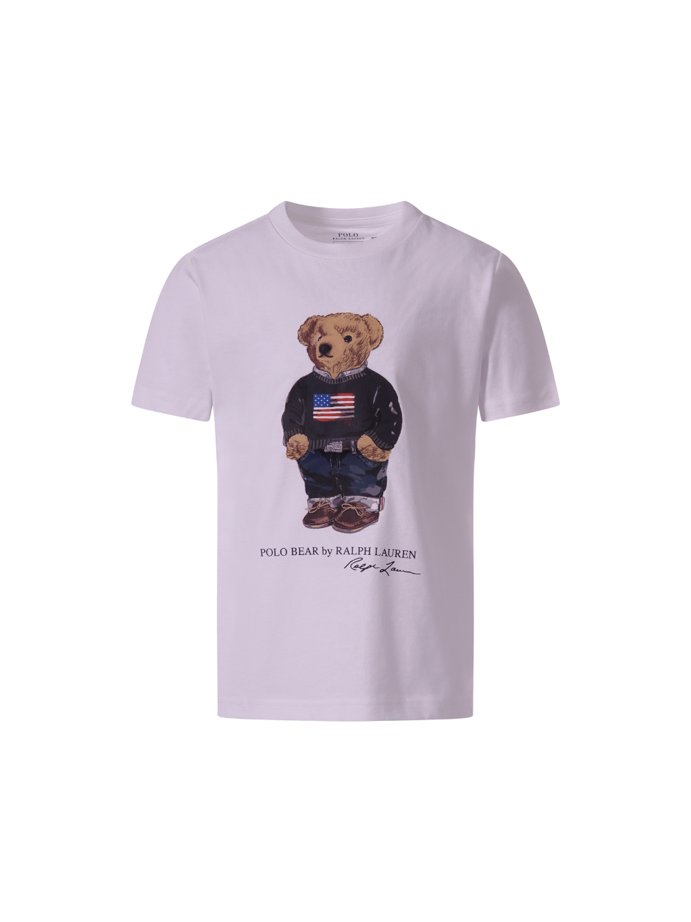 T-shirt per bambino POLO RALPH LAUREN KIDS Polo Bear bianco girocollo 322P00508 001 Ralph Lauren kids