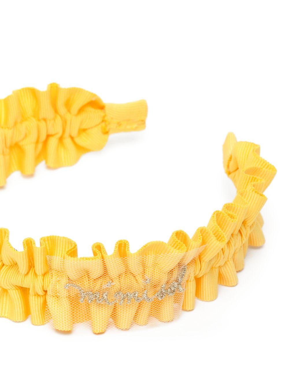 Cerchietto per bambina Mi Mi Sol giallo con dettaglio ruches MAFR168XX0000 YLW MIMISOL