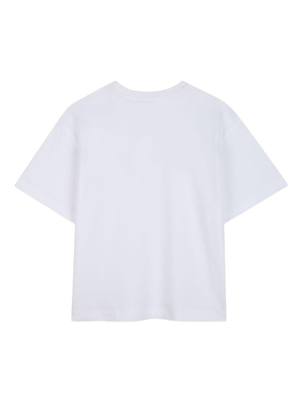 T-shirt per bambino The Marc Jacobs Kids bianca con stampa logo W60766 10P THE MARC JACOBS KIDS