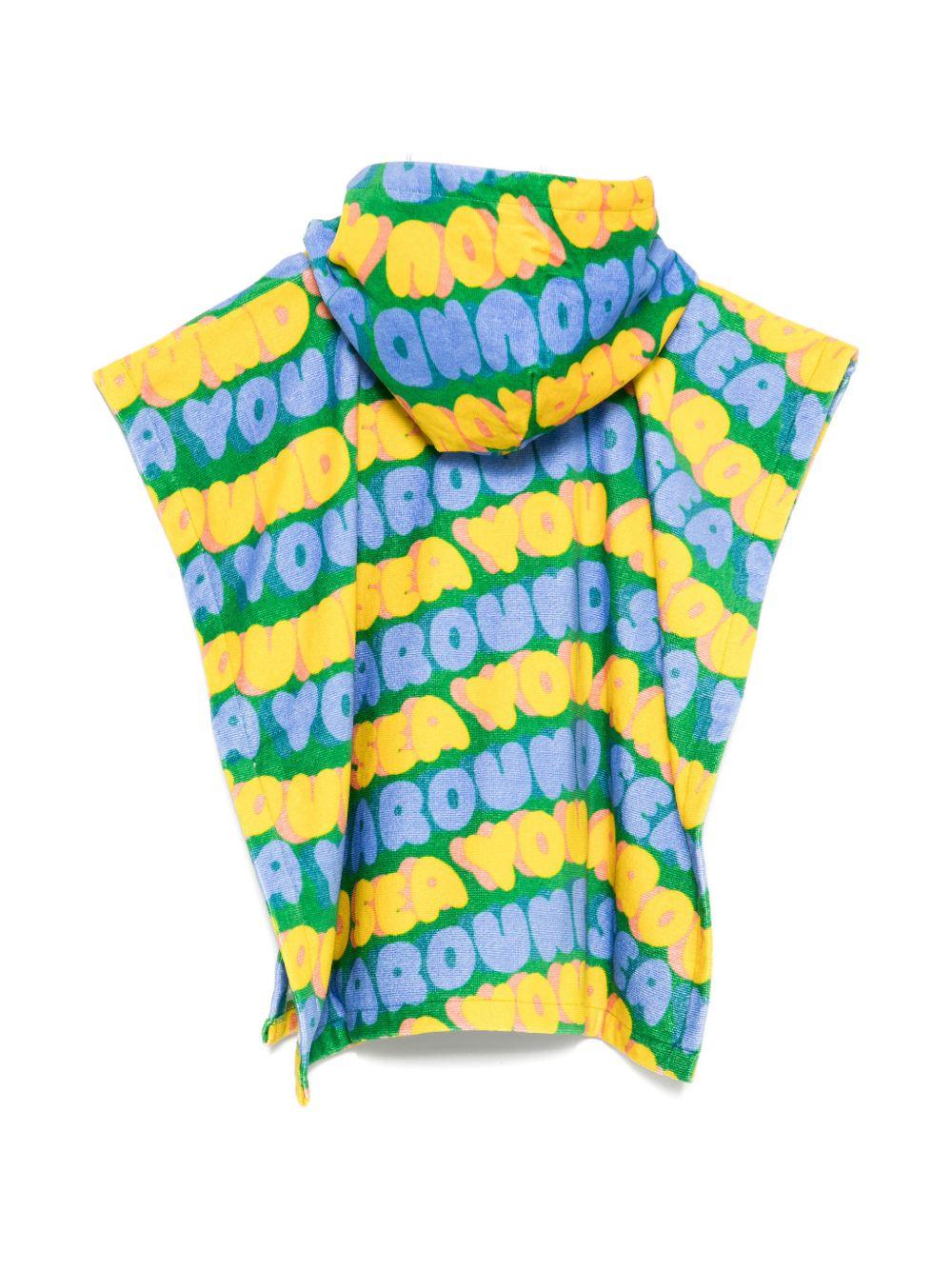 Accappatoio per bambini Stella McCartney Kids multicolor con stampa grafica all-over TYCQ10 Z3531 642BL STELLA McCARTNEY KIDS