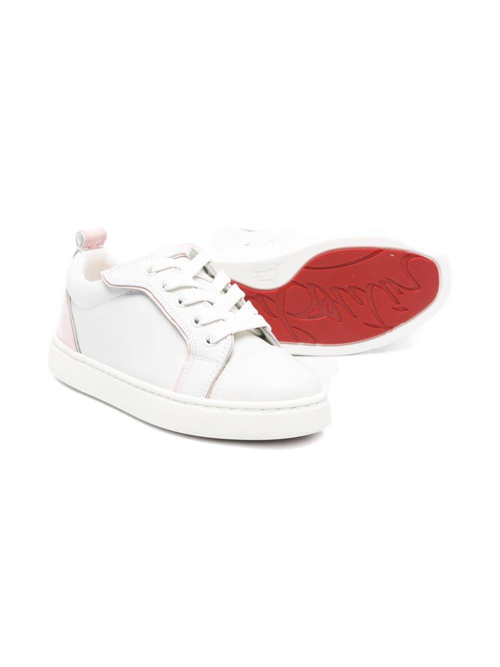 Sneakers Funnyto per bambini Christian Louboutin Kids bianco con inserti 3230558 T558 CHRISTIAN LOUBOUTIN KIDS