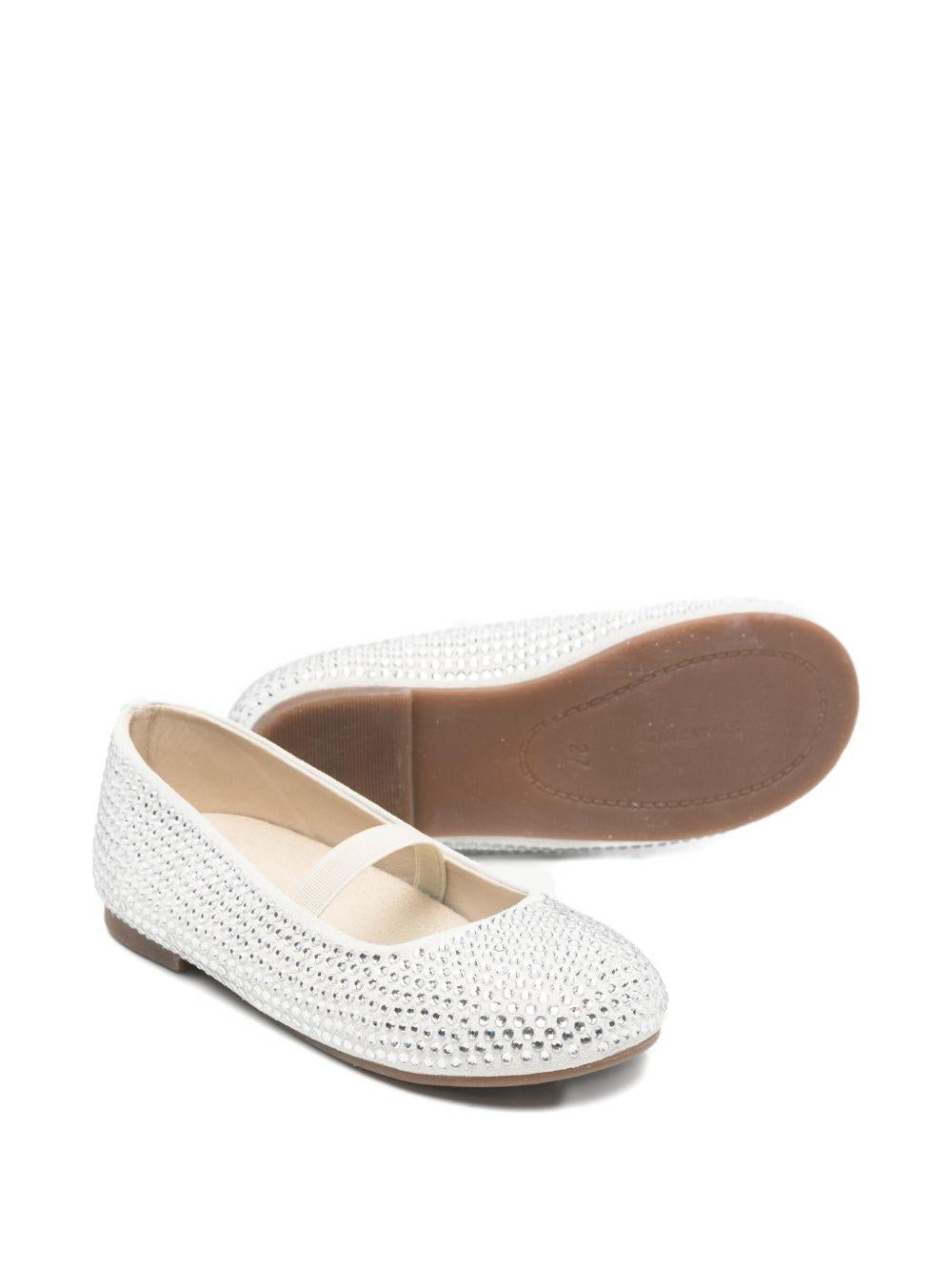 Ballerine per bambina BabyWalker bianco con decorazione PB6098 WHITE BABYWALKER