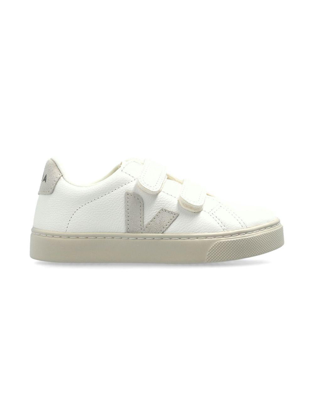 Sneakers per bambini Veja Kids bianche con applicazione con logo SV0520642 EXTRA WHITE NATURAL VEJA KIDS