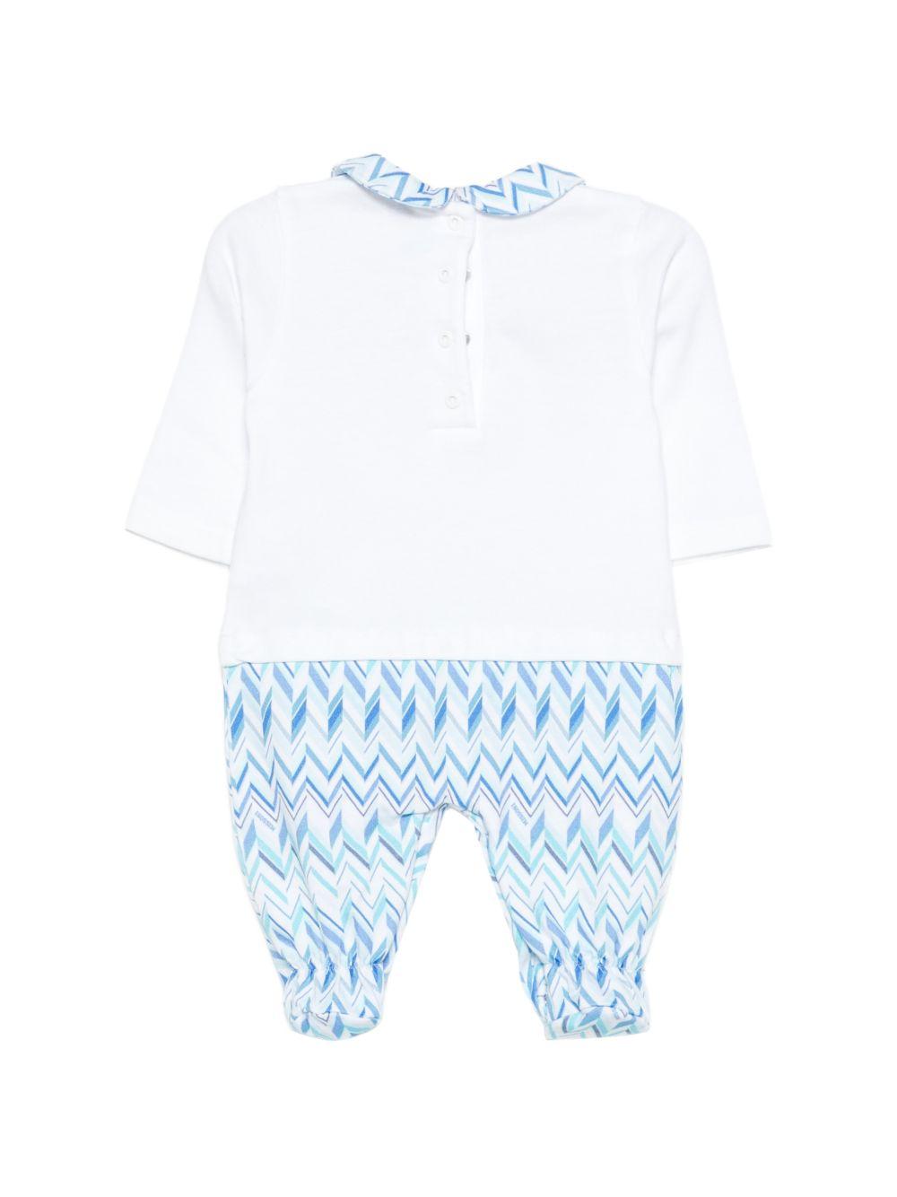 Tutina per neonato Missoni Kids multicolore con motivo a zig zag MYB510 Z3674 600AZ MISSONI KIDS