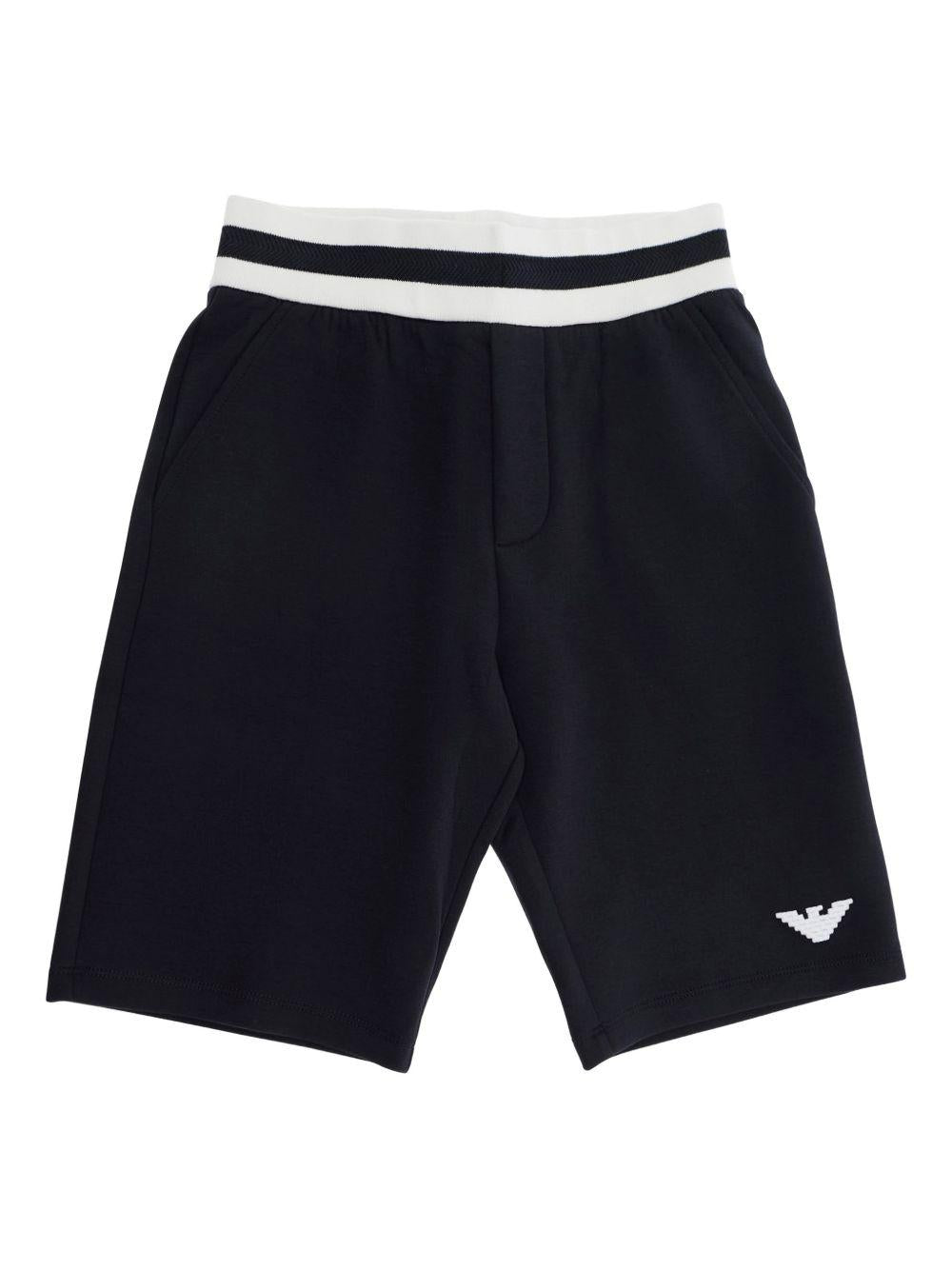 Shorts per bambino Emporio Armani Kids blu con caratteristico logo a forma di aquila EB000909 AF10126 UB118 EMPORIO ARMANI KIDS