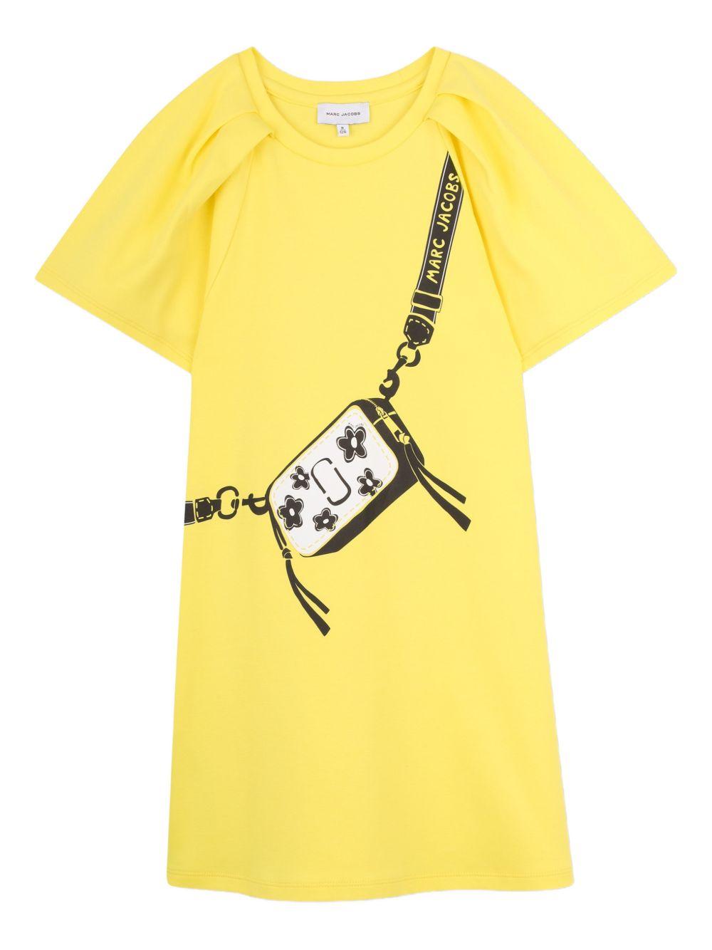 Abito per bambina The Marc Jacobs Kids giallo con stampa grafica W60717 538 THE MARC JACOBS KIDS