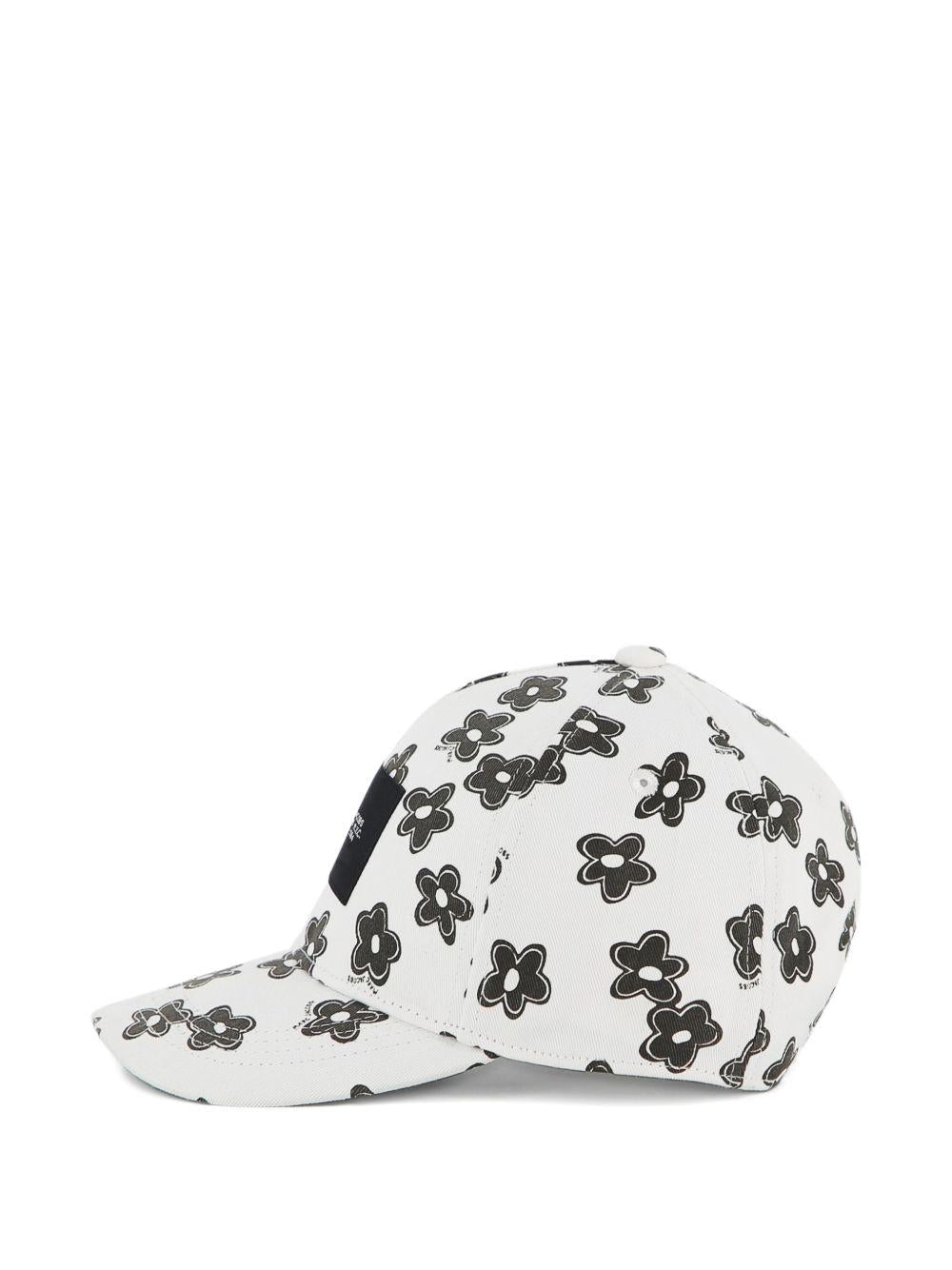 Cappello da baseball per bambina The Marc Jacobs Kids multicolore con stampa a fiori W60839 126 THE MARC JACOBS KIDS
