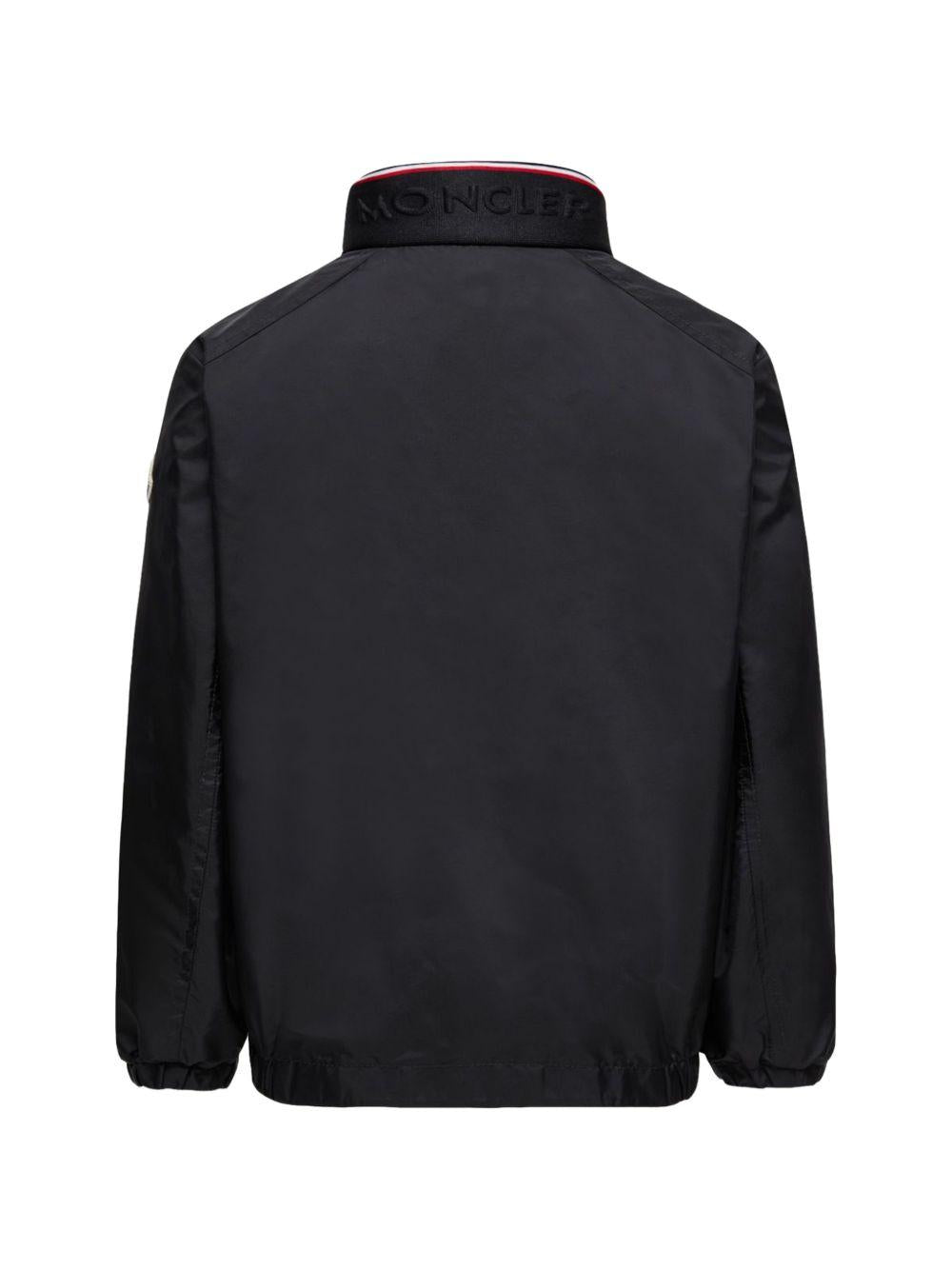 Giubbino per bambino Moncler Enfant nero con applicazione logo L19541A0003953A5E 999 MONCLER ENFANT