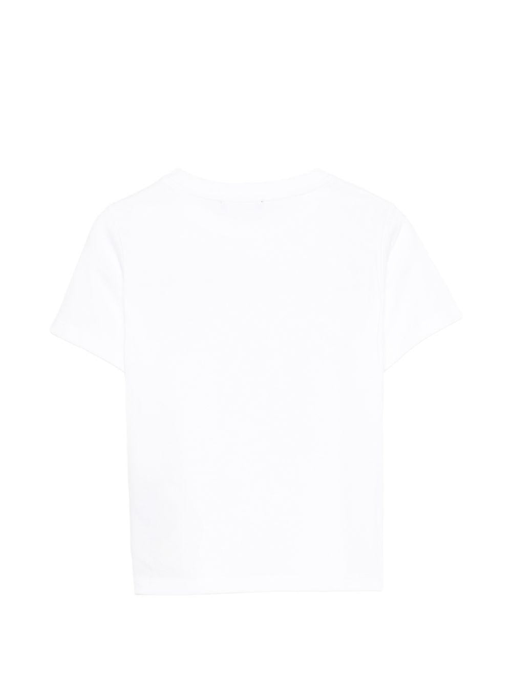 T-shirt per bambino Balmain Kids bianca con logo sul davanti BY8Q21 Z3672 100NE BALMAIN KIDS