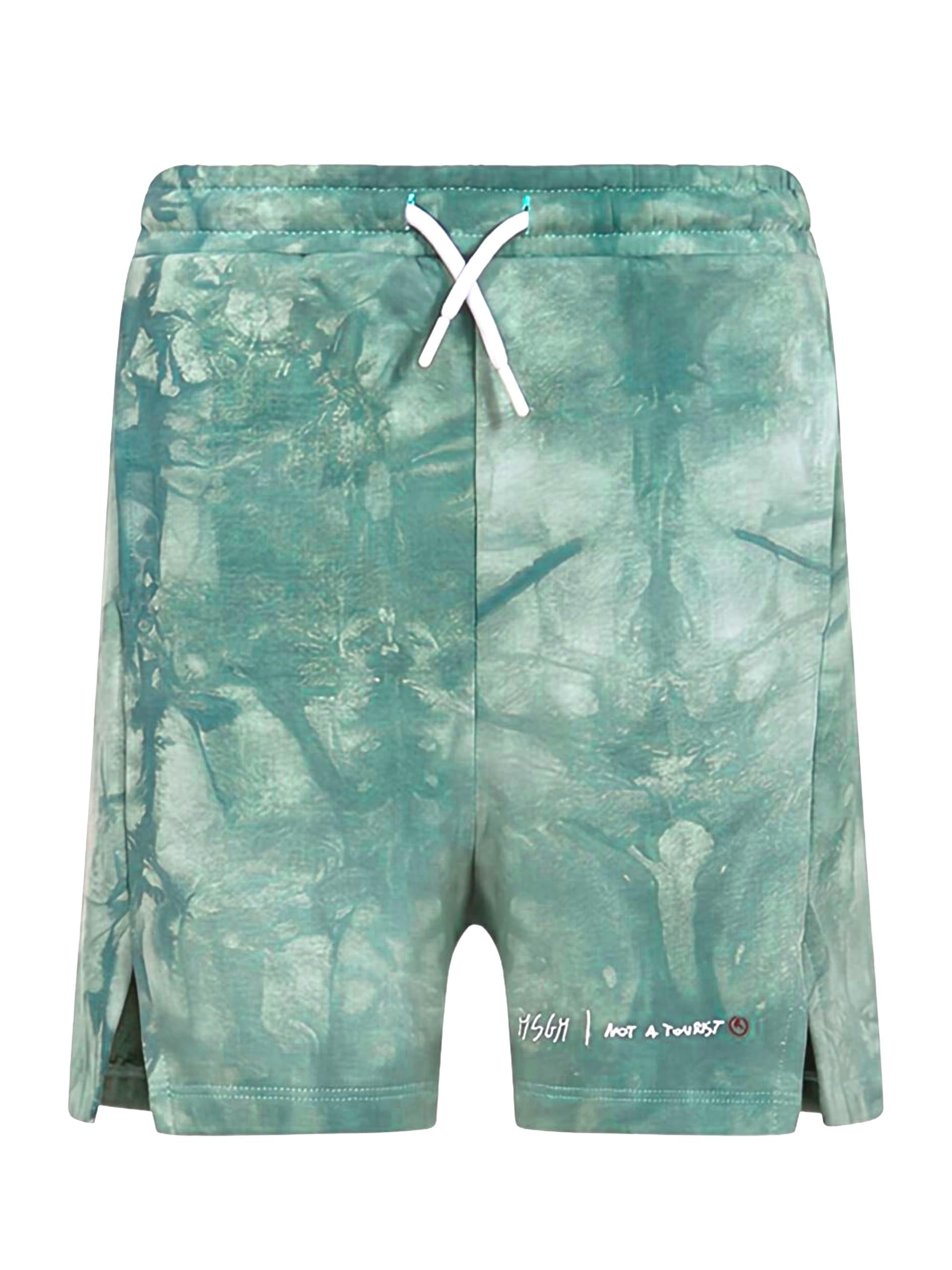 Shorts per bambino MSGM Kids verde con tasche laterali S6MSJBBE245 089 MSGM KIDS