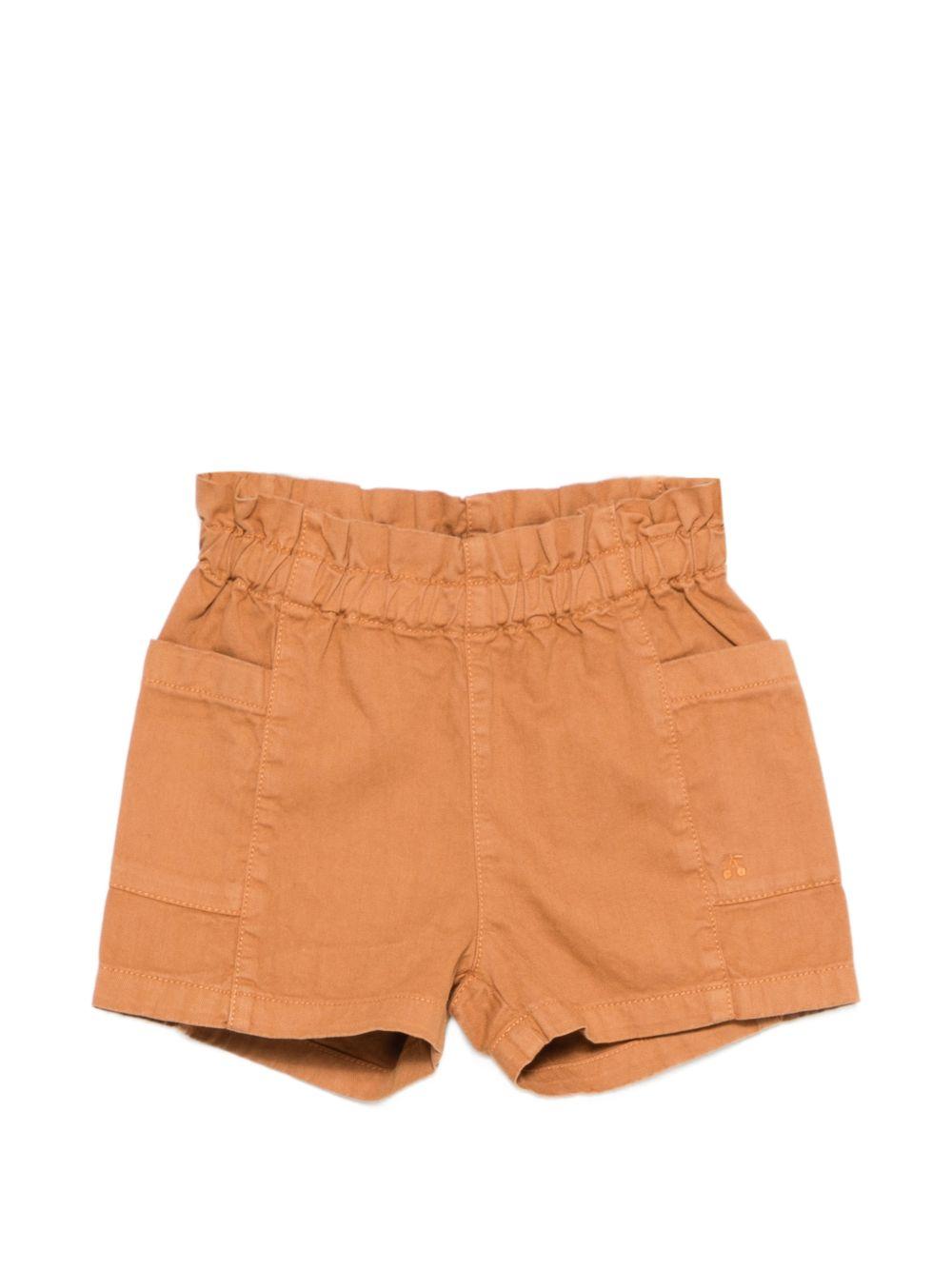 Shorts Nougat per neonato Bonpoint marroni con vita elasticizzata S06XBEW00006 066B BONPOINT