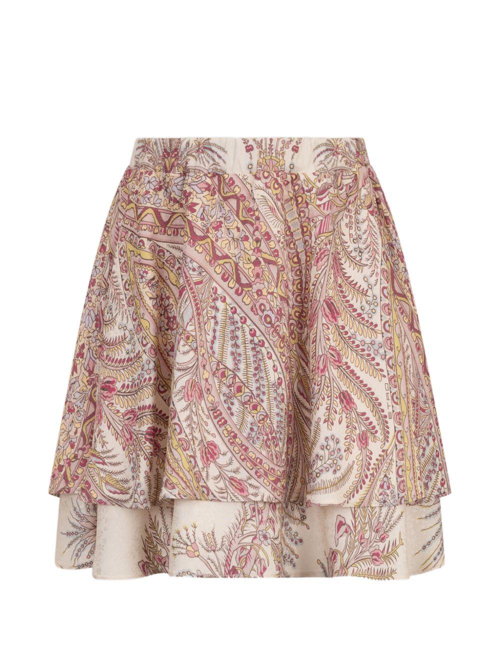 Gonna per bambina ETRO KIDS beige con stampa paisley GY7A10 S0221 106RS ETRO KIDS