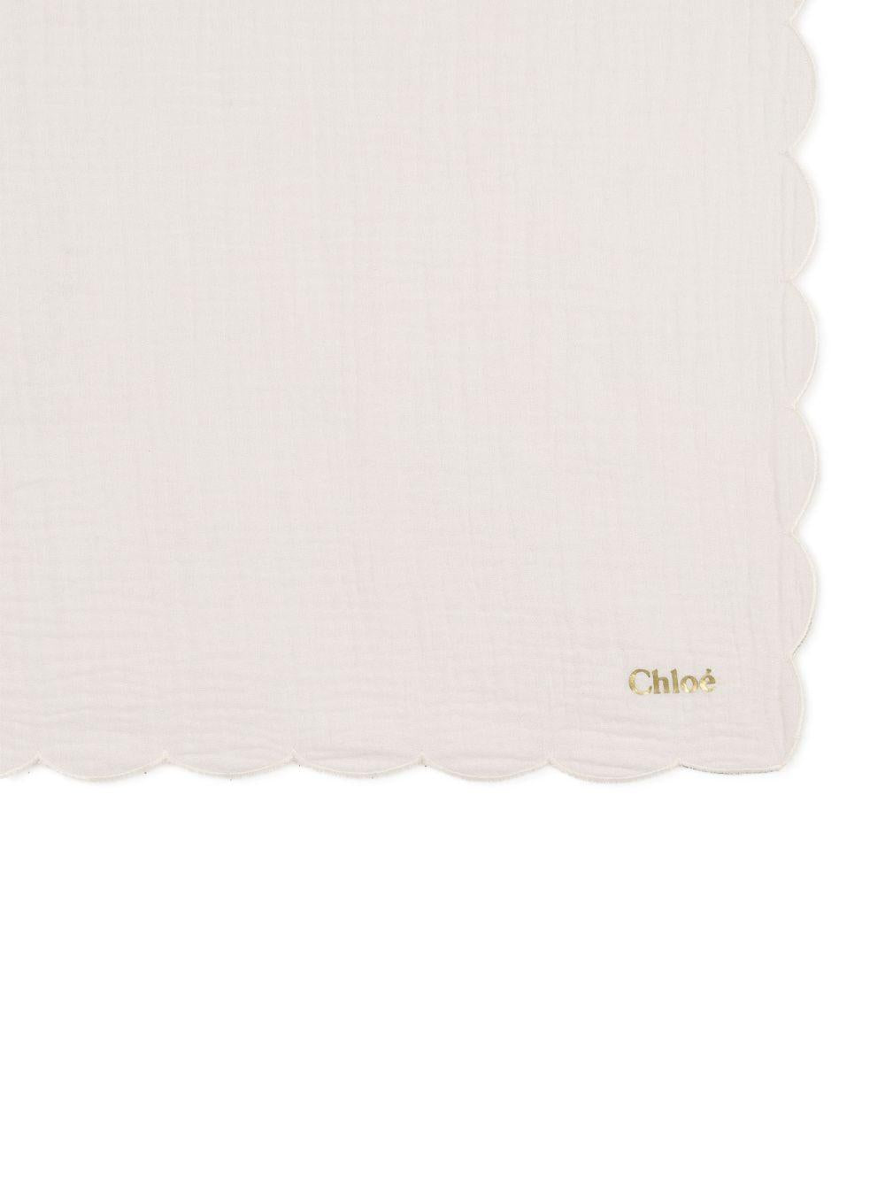 Set trousse da bagno piccola, coperta neonato, tappetino per il cambio per neonata Chloé Kids rosa a fiori C20936 45U CHLOE' KIDS